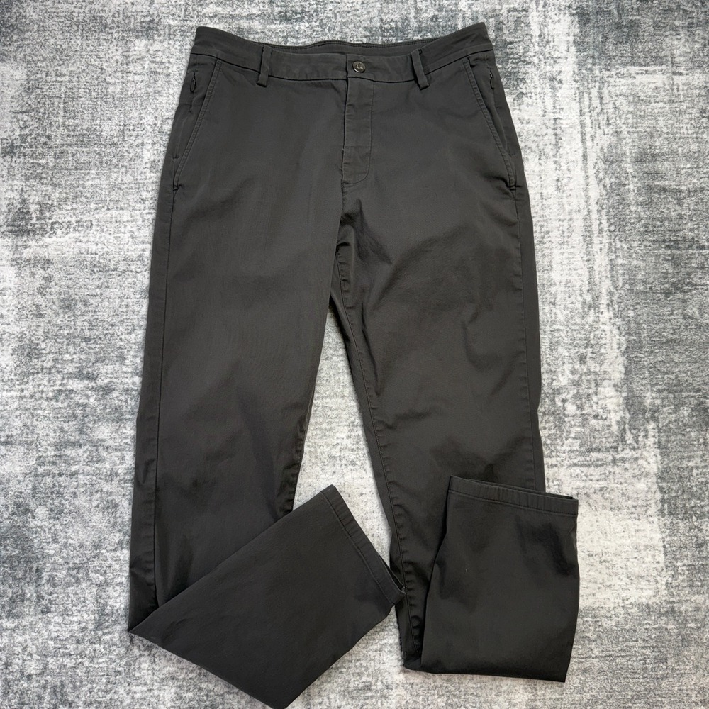 Birddogs Pants Mens 32x32 Gray Unlined Performance Stretch Chino Commute Tech